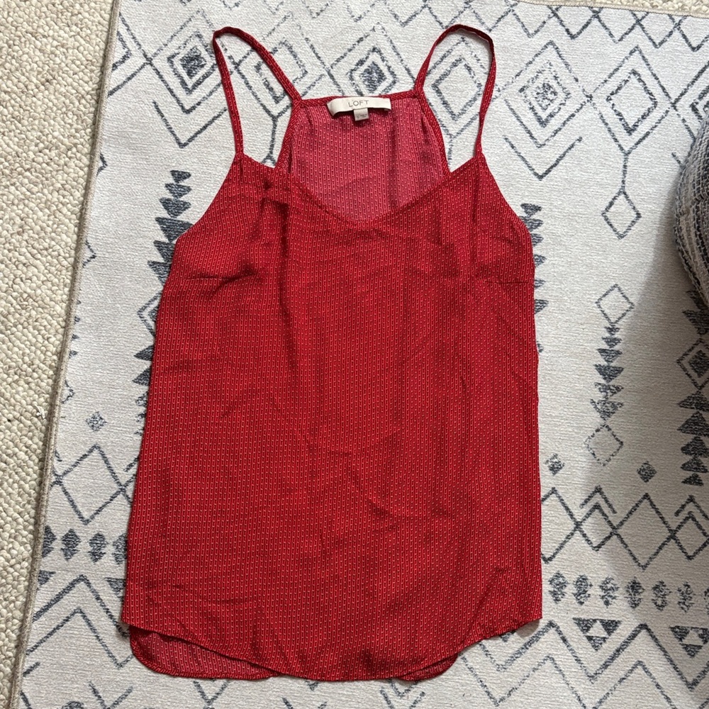 LOFT Red Camisole Top